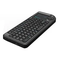 Riitek X1 2.4G Mini Wireless Keyboard with Touchpad Mouse, Lightweight Portable Wireless Keyboard Controller with USB Receiver Remote Control for Windows/ Mac/ Android/ PC/ Tablets/ TV/ Xbox/ PS3 - Black
