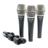 CAD Audio Audio CADLive D38 XLR Supercardioid Dynamic Microphone - 3-Pack