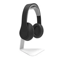Kanto H1W Universal Headphone Stand with Curved Silicone Padding - White