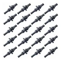 Micro Connectors Black PC Case Fan Rubber 30mm Mounting Screw Rivets - 20 Pack
