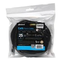Inland 25 ft. CAT 6 UTP High Performance Ethernet Cable - Black