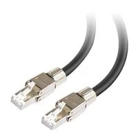 Inland 50 Ft. CAT 8 Stranded SFTP, Shielded Connectors, Bare Copper Ethernet Cable - Black