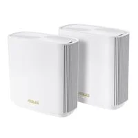 ASUS ZenWiFi ET8 - AXE6600 WiFi 6E Tri-Band Gigabit Wireless Router with AiMesh Support (2 Pack) - White