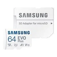Samsung 64 GB EVO Plus microSDXC Class 10 / UHS-1 Flash Memory Card with Adapter