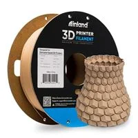 Inland 1.75mm PLA 3D Printer Filament 1.0 kg (2.2 lbs.) Cardboard Spool - Matt Brown