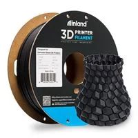 Inland 1.75mm PLA 3D Printer Filament 1kg (2.2 lbs) Cardboard Spool - Matte Black