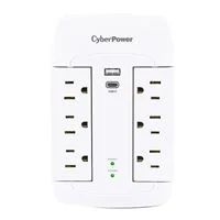CyberPower Systems 6-Outlet Swivel Wall Tap