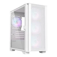  Montech Air 100 ARGB Tempered Glass microATX Mini Tower Computer Case - White