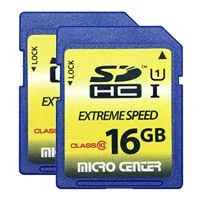 Micro Center 16GB SDHC Class 10 Flash Memory Card - 2 pack