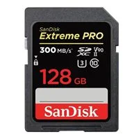 SanDisk 128GB Extreme Pro SDXC UHS-II Flash Memory Card with Adapter