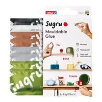 Sugru Fixing Mouldable Glue - All-Purpose - Natural Colours 8-Pack