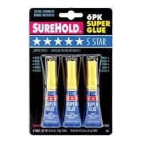 SureHold 5 Star Super Glue - 6 Pack
