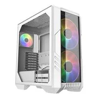 Cooler Master HAF 500 Tempered Glass ATX Mid-Tower Computer Case - White