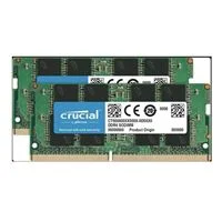 Crucial 64GB 2 x 32GB DDR4-3200 PC4-25600 CL22 SO-DIMM Memory Kit CT2K32G4SFD832A