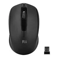 Riitek Wireless Office Mouse with Nano Receiver for Laptop - Black