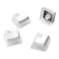 SteelSeries PRISMCAPS White Keycaps Standard Doubleshot PBT Keycap Set - 104 Pieces