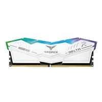 TeamGroup T-FORCE DELTA RGB 32GB (2 x 16GB) DDR5-5600 PC5-44800 CL32 Dual Channel Desktop Memory Kit FF4D532G5600HC3 - White