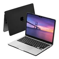 Techprotectus Hard Shell Case with Keyboard Cover for Apple MacBook Air 13.6&quot; M3/M2 2024-2022-Black