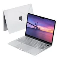 Techprotectus Hard Shell Case with Keyboard Cover for Apple MacBook Air 13.6&quot; M3/M2 2024-2022-Crystal Clear