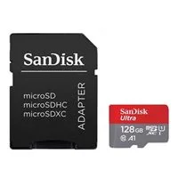 SanDisk 128GB Ultra MicroSDXC Class 10 / U1 / A1 Flash Memory Card with Adapter