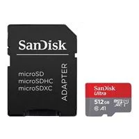 SanDisk 512GB Ultra MicroSDXC Class 10 / U1 / A1 Flash Memory Card with Adapter