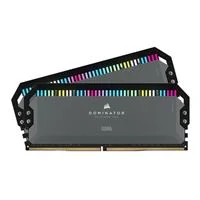 Corsair Dominator Platinum RGB 32GB (2 x 16GB) DDR5-6000 PC5-48000 CL36 Dual Channel Desktop Memory Kit CMT32GX5M2D6000Z36 - Black