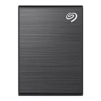 Seagate One Touch 1TB USB 3.2 Gen 2 Type-C External Portable SSD with Rescue Data Recovery Services - Black