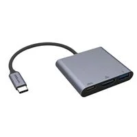 EZQuest Inc. USB-C 3-in-One Multimedia Charging Adapter with 100W Power Pass-through