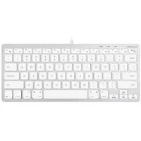 MacAlly Compact Aluminum USB Wired Keyboard - Silver