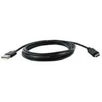 Inland USB 2.0 (Type-A) Male to USB 2.0 (Type-C) Male Cable 6.56 ft. - Black