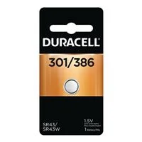Duracell 301/ 386 1.5 Volt Silver Oxide Button Cell Battery - 1 Pack