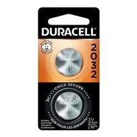 Duracell CR2032 3 Volt Lithium Coin Cell Battery - 2 pack