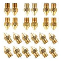 Creality Brass MK8 Nozzle (24 Piece) for Ender-3, Ender-5, CR-10 Series