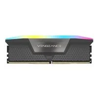 Corsair Vengeance RGB 64GB (2 x 32GB) DDR5-5200 PC5-41600 CL40 Dual Channel Desktop Memory Kit CMH64GX5M2B5200Z40K - Black