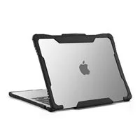 Techprotectus Hinge Protection Rugged MacBook Case with Keyboard Cover for Apple MacBook Air 13.6&quot; M3/M2 2022 - Clear