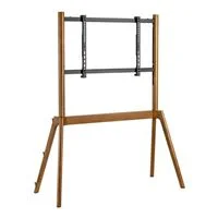Inland Solid Wood Four-Legged Floor Stand TV Display