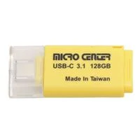 Micro Center 128GB USB Type-C SuperSpeed USB 3.1 (Gen 1) Flash Drive - Yellow