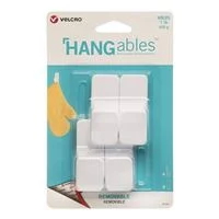 VELCRO Hangables Removable Small Hook - White 4 pack