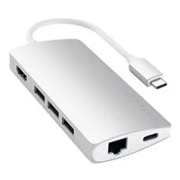 Satechi Type-C Multi-Port Adapter 4K with Ethernet V2 - Silver
