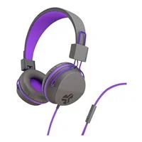 JLab JBuds Studio Over Ear Kids Wired Headphones - Purple/Gray