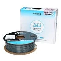 Inland 1.75mm PLA High Speed Silk 3D Printer Filament 1.0 kg (2.2 lbs.) Cardboard Spool - Shadow
