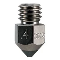 Micro Swiss CM2 - 0.4mm MK8 Nozzle Copper Core, M2 Hardened Steel Tip .4mm