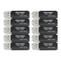 Micro Center 32GB SuperSpeed USB 3.1 (Gen 1) Flash Drive - Black (10 Pack)