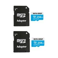 Micro Center 256GB microSDXC Class 10 / U3 / V30 / A1 Flash Memory Card with Adapter