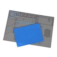 SRA Soldering Products Deluxe Soldering Mat with Removable Heat-Resistant Silicone Work Mat and Magnetic Parts Tray