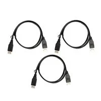 Inland DisplayPort 1.4 Cable 3 ft - 3 Pack