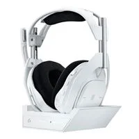 Astro Gaming A50 X LIGHTSPEED Wireless Gaming Headset+Base Station White - LIGHTSPEED Wireless, G HUB, HDMI 2.1 Passthru, Graphene Drivers, Dolby Atmos, 3D audio, Omnidirectional Mics, Connect Xbox/PS5/PC All at Once, 24Hr Battery Life, Charge Dock Included