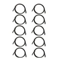 Inland USB Type-C 2.0 to USB Type-C Cable 2.0 6ft. (10-Pack) - Black