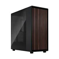 Fractal Design North XL Tempered Tinted Glass eATX Mid-Tower Computer Case - Black/Walnut