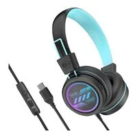 Meeaudio KidJamz KJ55U Volume Limited Safe Listening Headphones for Kids - Black